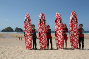 Nippers display their new nipper boards